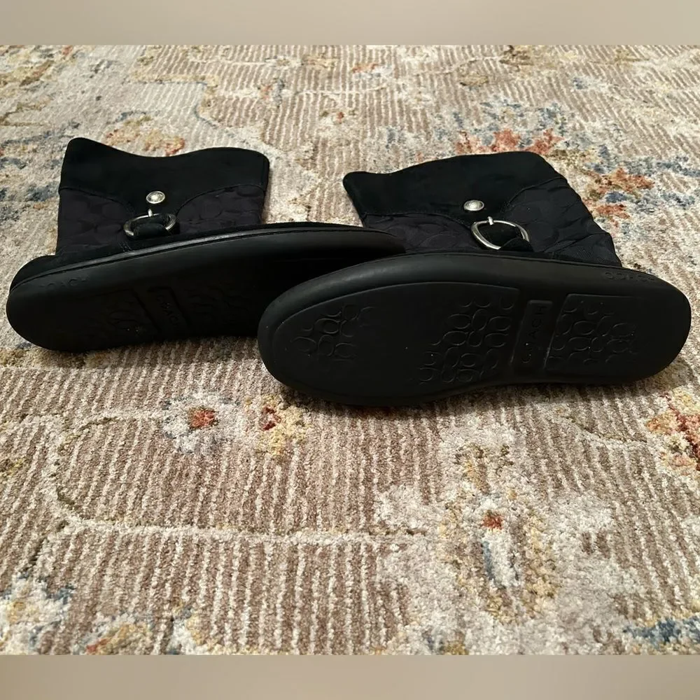 Women's Black Coach Boots